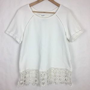Saturday Sunday Women’s Lace Trim Shirt Large